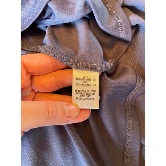 Lulus Wrap of Luxury Denim Blue Convertible High-Low Maxi Dress Size XL 0600S - Picture 13 of 16